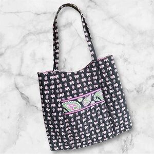 Vera Bradley Elephant Print Tote Bag Purse